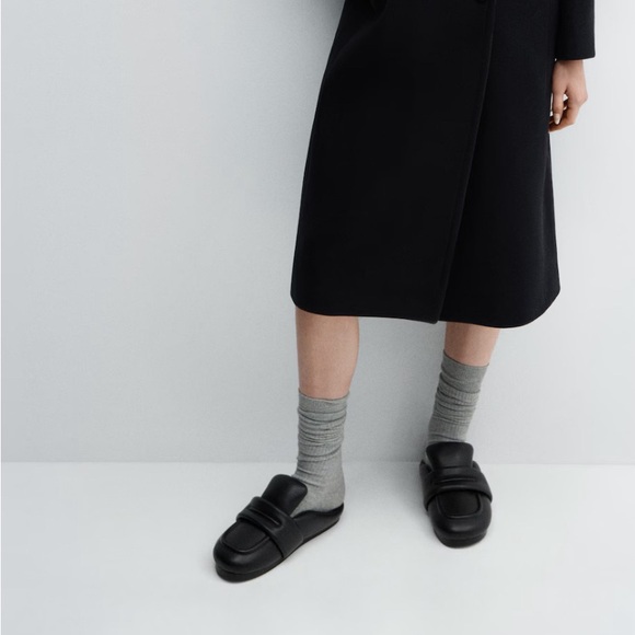 New Never worn MANGO Quilted slingback loafer    size 40 - Picture 2 of 8